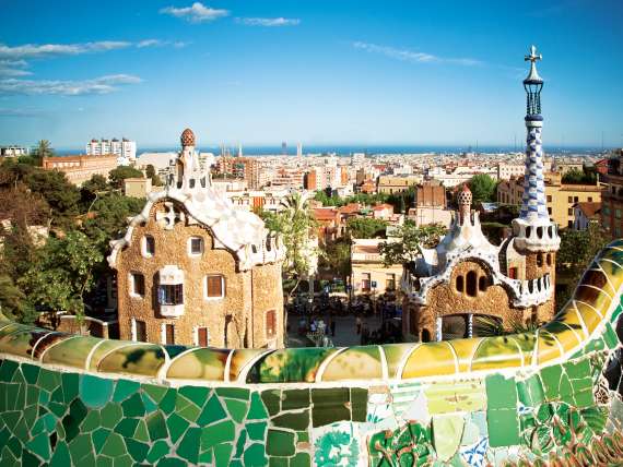 A city view of Barcelona, Spain on a Mediterranean cruise.