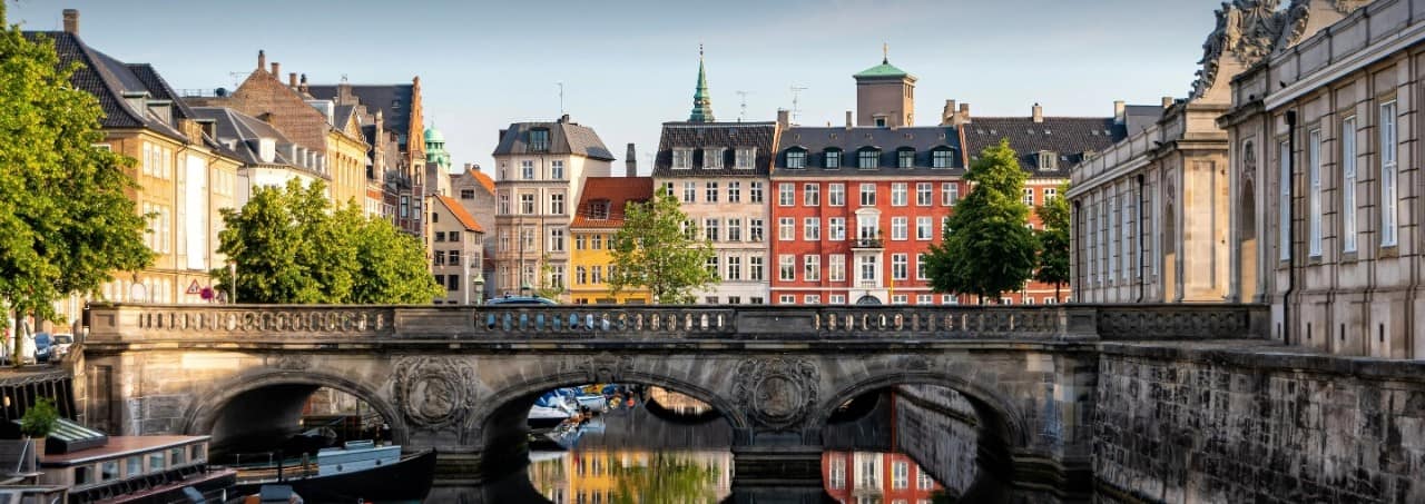 Bridge in Copenhagen, Denmark.