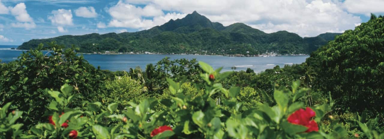 A view of Pago Pago Harbor in Samoa.