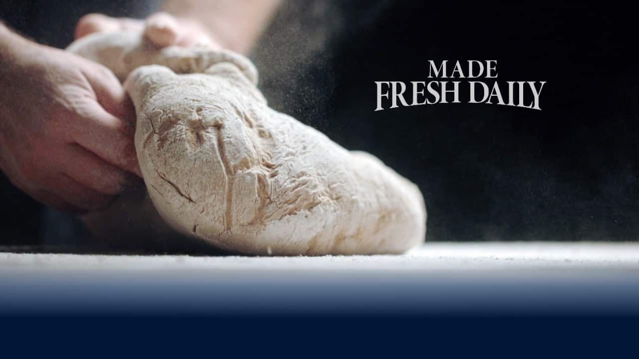 Made fresh daily dough