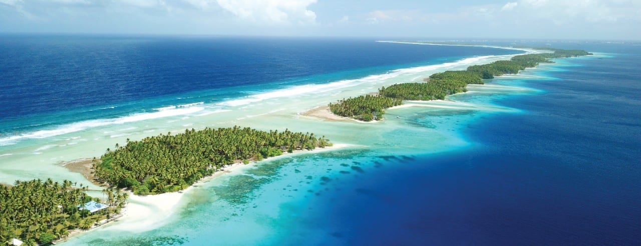 Majuro Atoll Lagoon Capital Coastline Marshall Islands