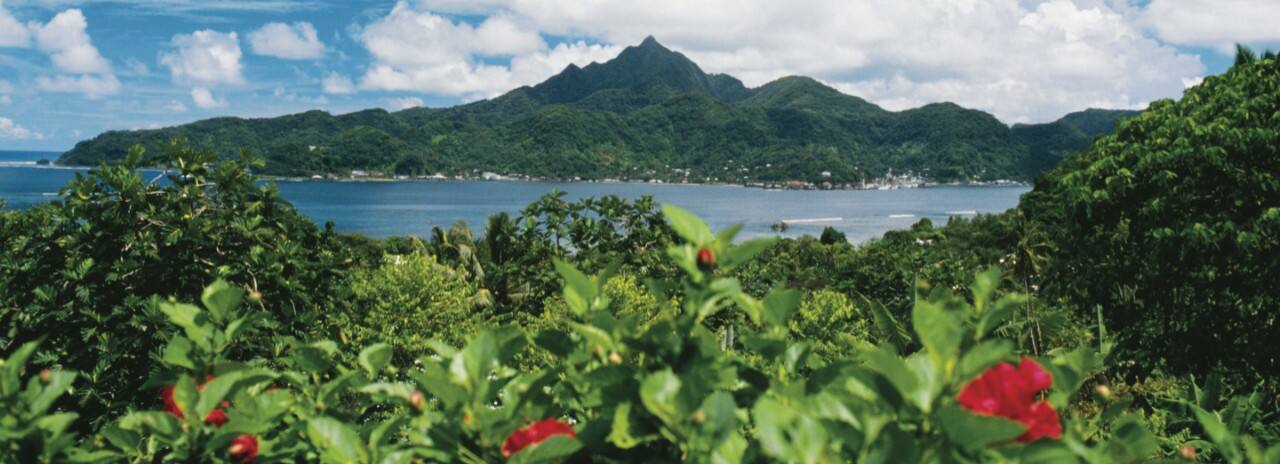 A view of Pago Pago Harbor in Samoa.