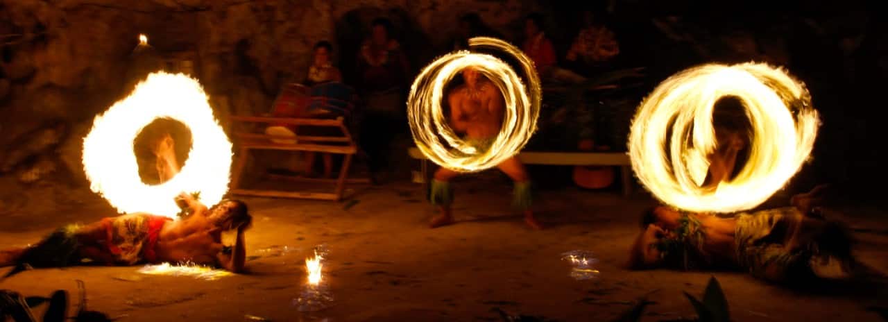 Tonga Hina Cave Fire Show