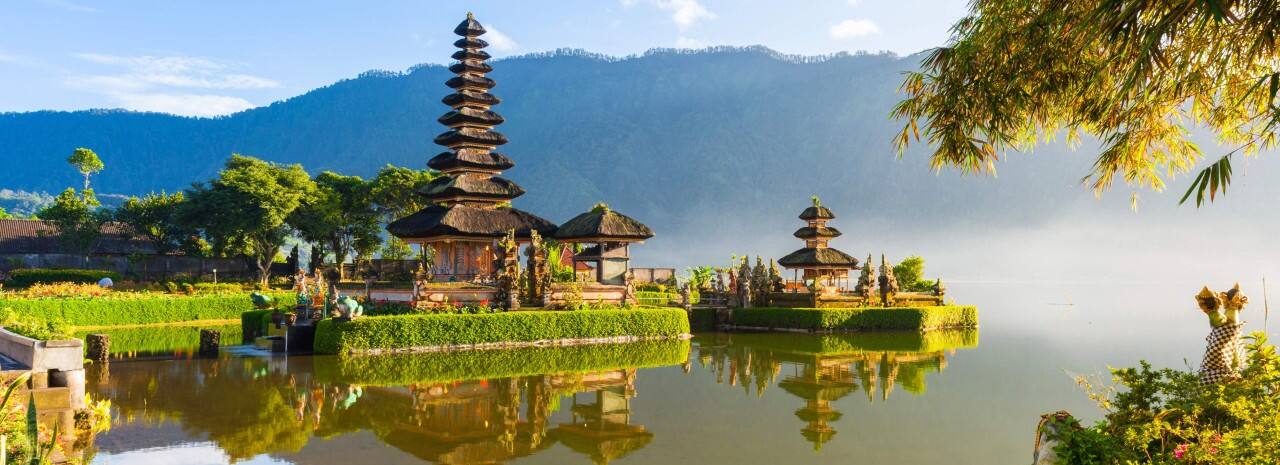 Pura Ulu Danau Temple in Bali.