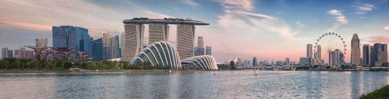 Landscape of the Singapore financial district