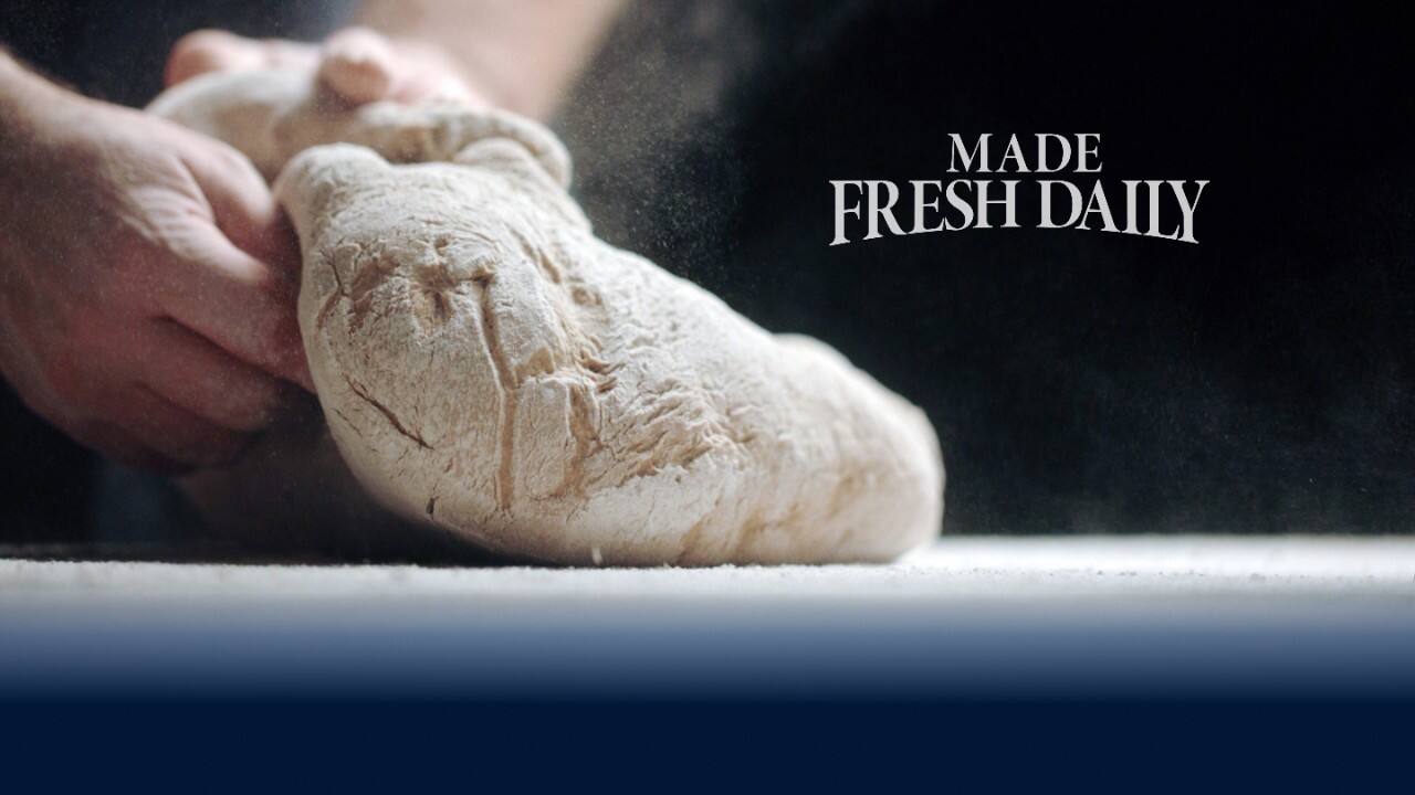 Made fresh daily dough