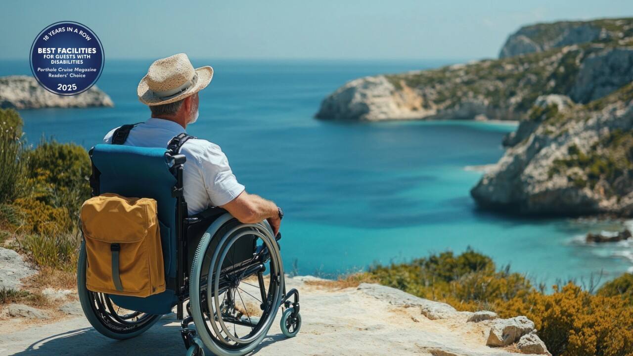 18 Years in a row - Best Facilities For Guests With Disabilities - Porthole Cruise Magazine - Readers’ Choice 2025