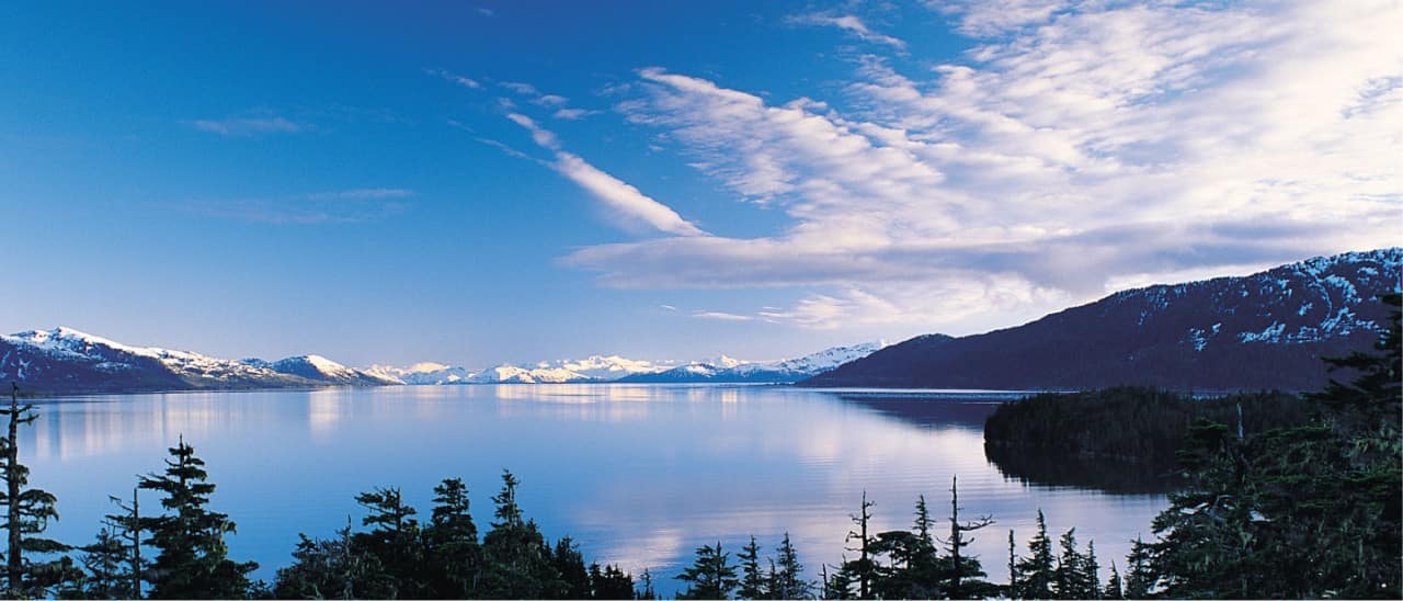 View of College Fjord in Alaska