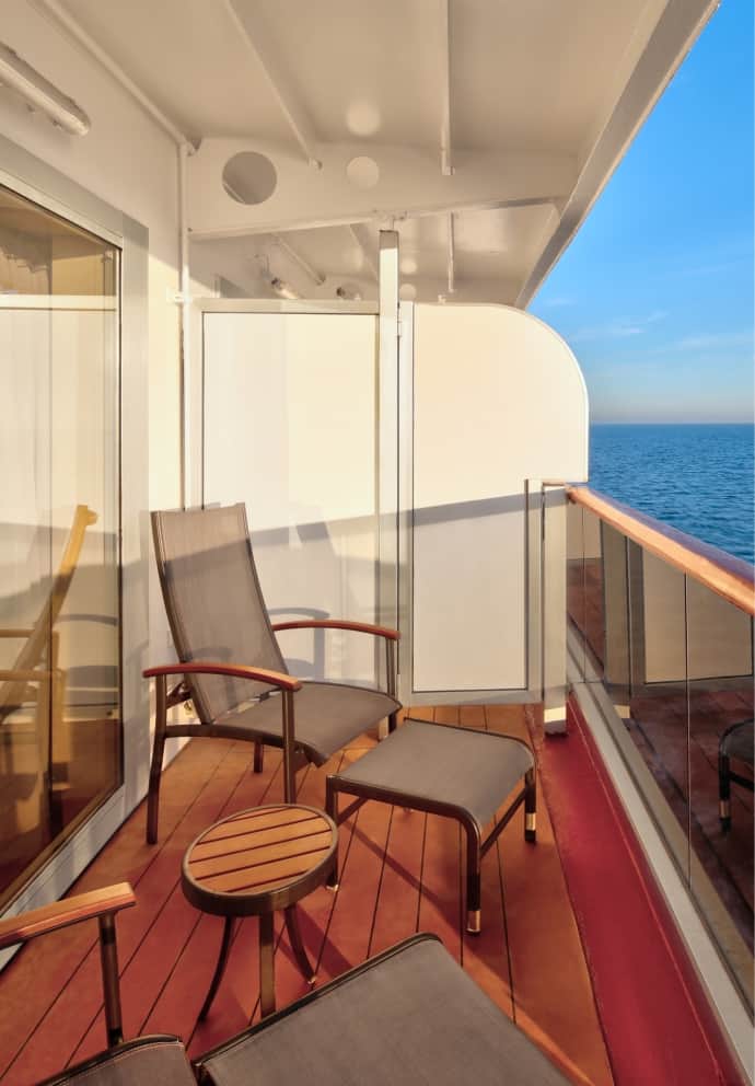 View of vista suite veranda.