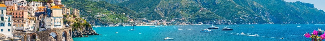 Italian village along the Amalfi Coast.