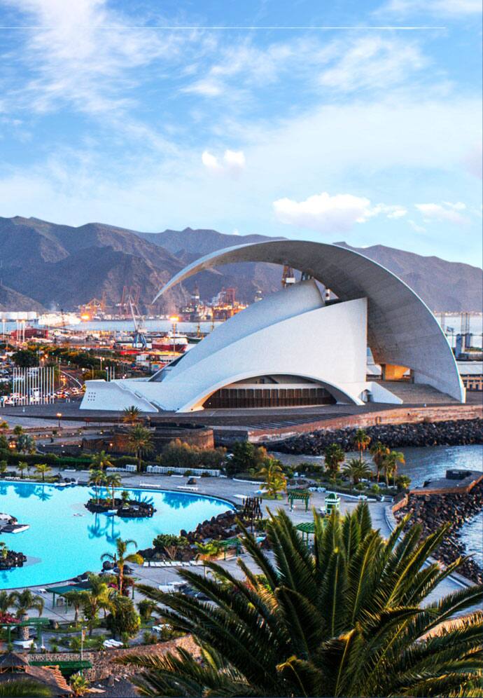 Auditorium in Santa Cruz de Tenerife, Canary Islands.