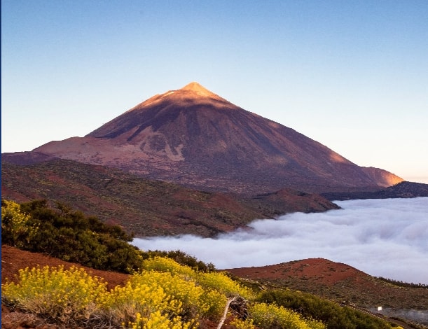 Mount Teide, a vocano in the Canary Islands.