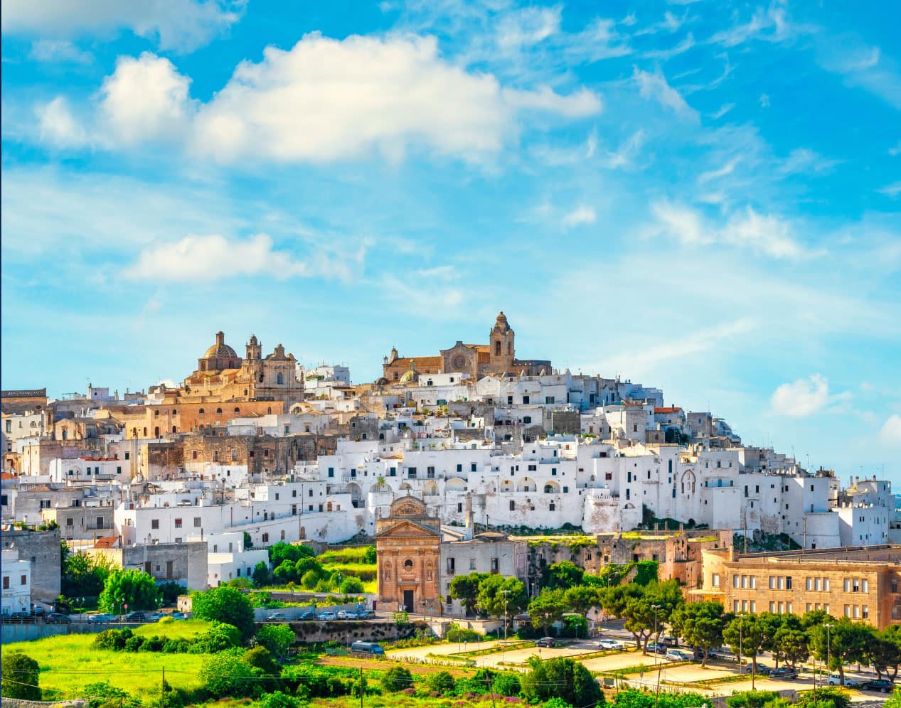 Skyline of Bari, Italy.