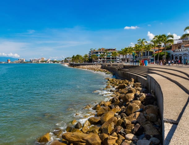 Loreto waterfront in Mexico