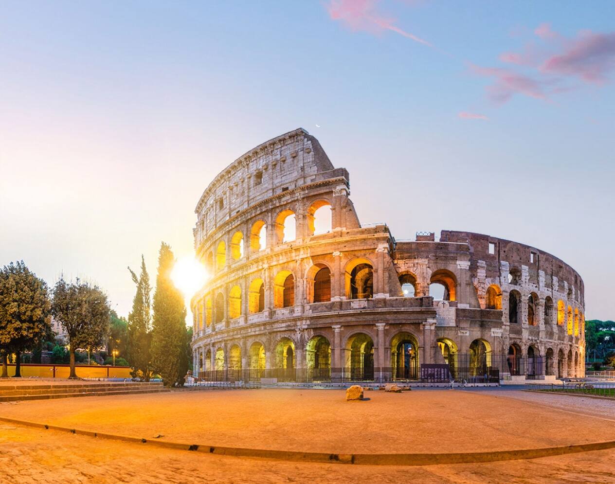 The Colosseum in Rome.