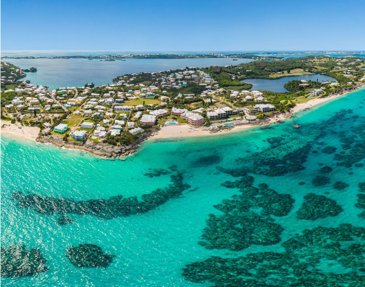 Beach near King's Wharf, Bermuda.