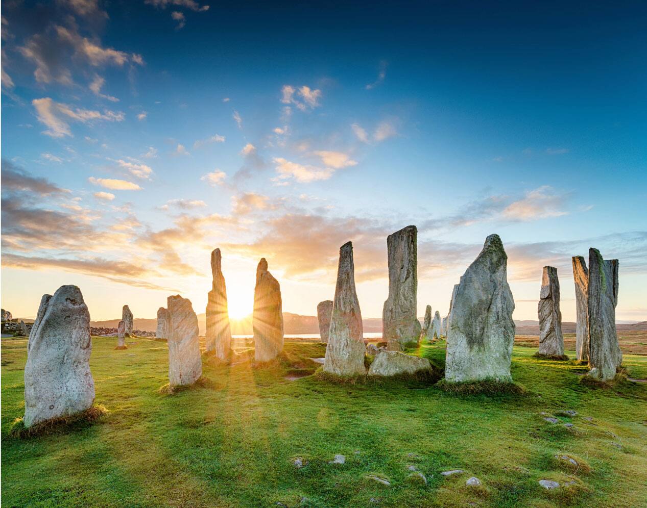 Natural rock formations near Portland, England.