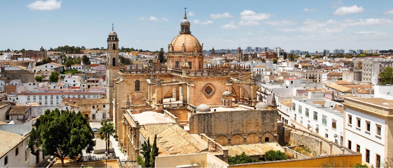 Skyline of Cadiz, Spain.