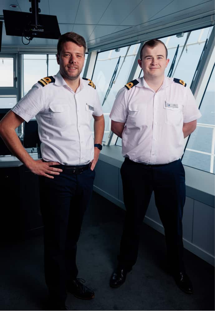 Holland America crewmen