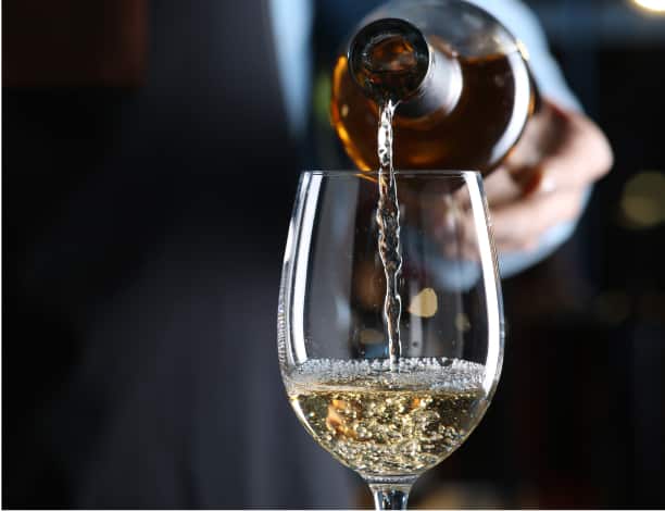 Wine being poured