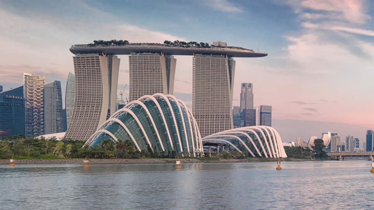 Landscape of the Singapore financial district