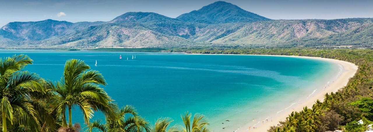 Tropical beach near Cairns, Australia.