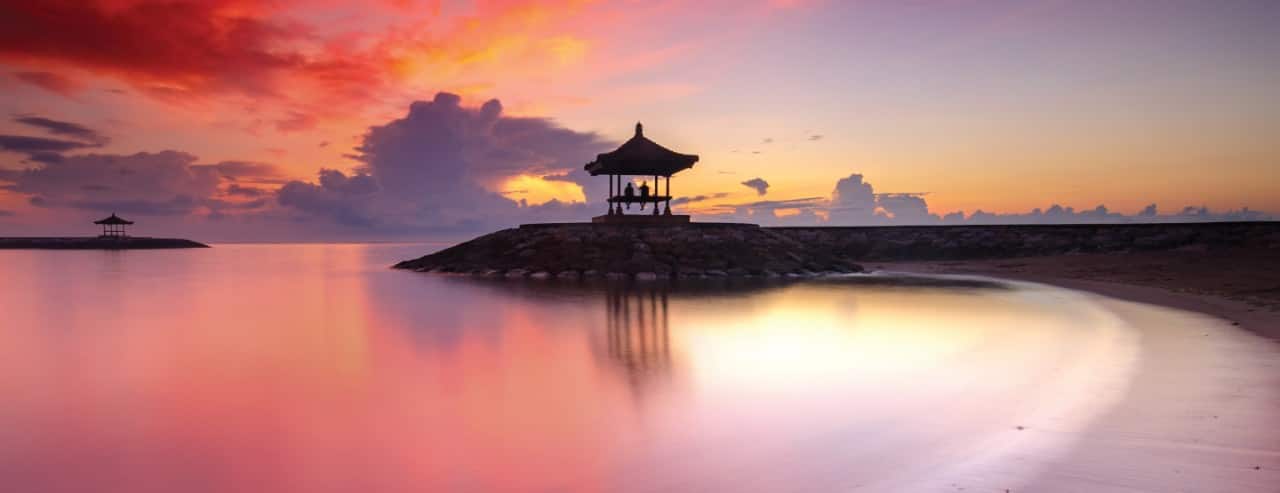 Temple in Benoa (Denpasar), Indonesia on the island of Bali.